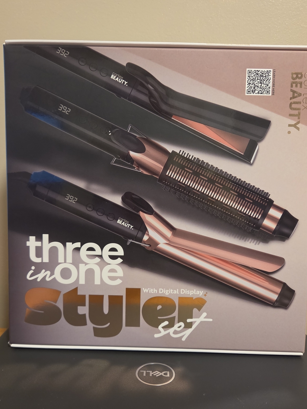Cortex Beauty Three-in-One Styler Set - Rose Gold and Black